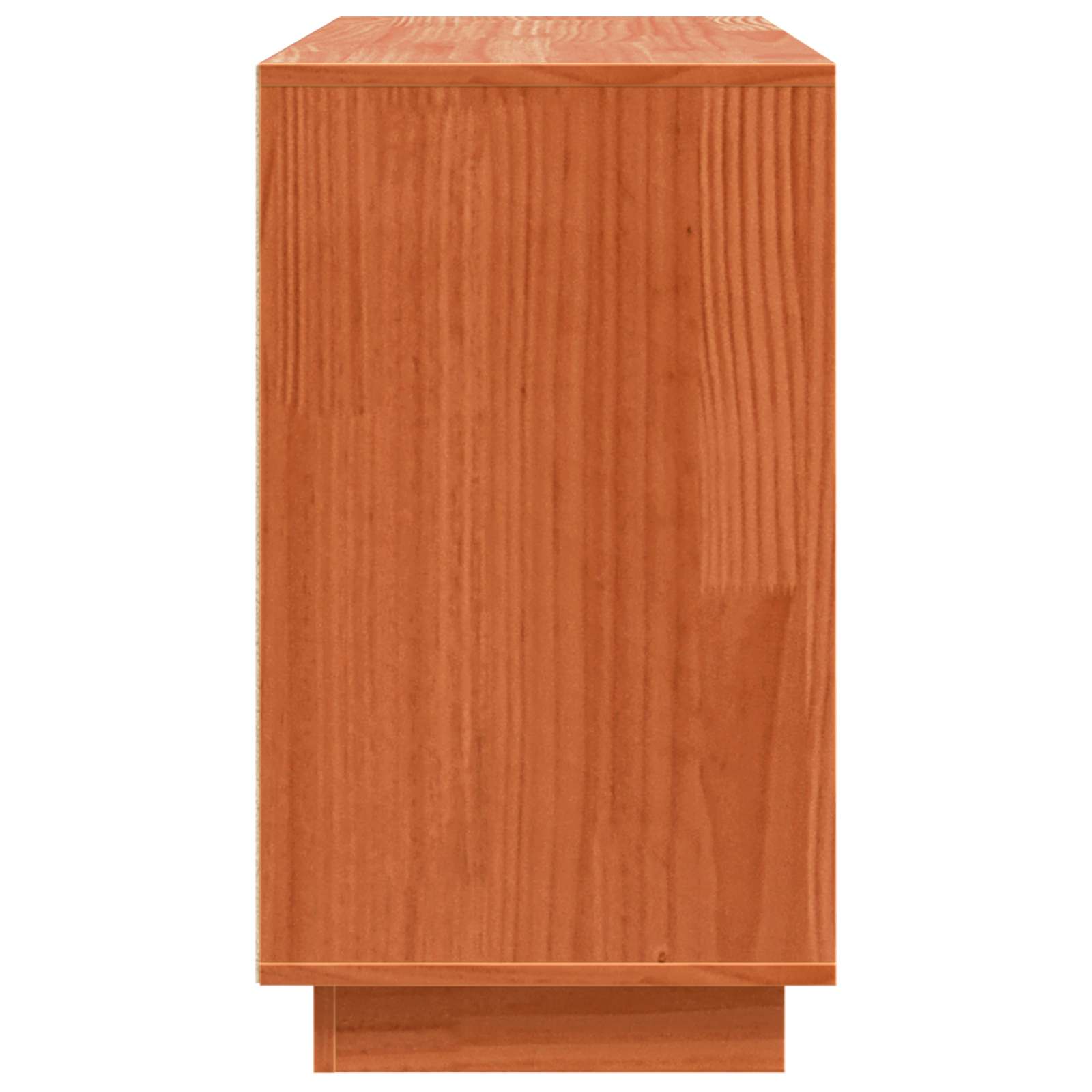 vidaXL Bufet Brązowy dąb 111 x 34 x 60 cm Lite drewno sosnowe