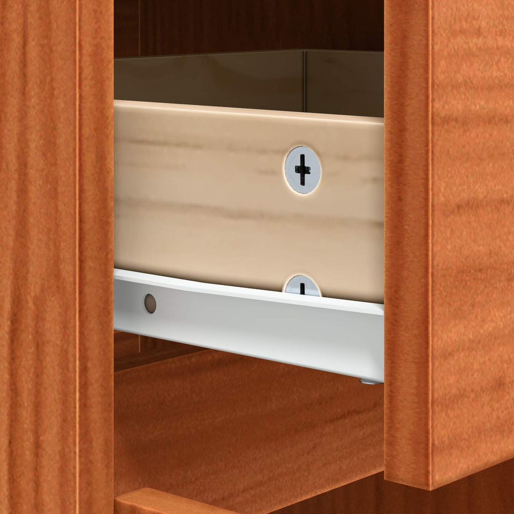 vidaXL Bufet Woskowy Brąz 110 x 34 x 75 cm Lite drewno sosnowe