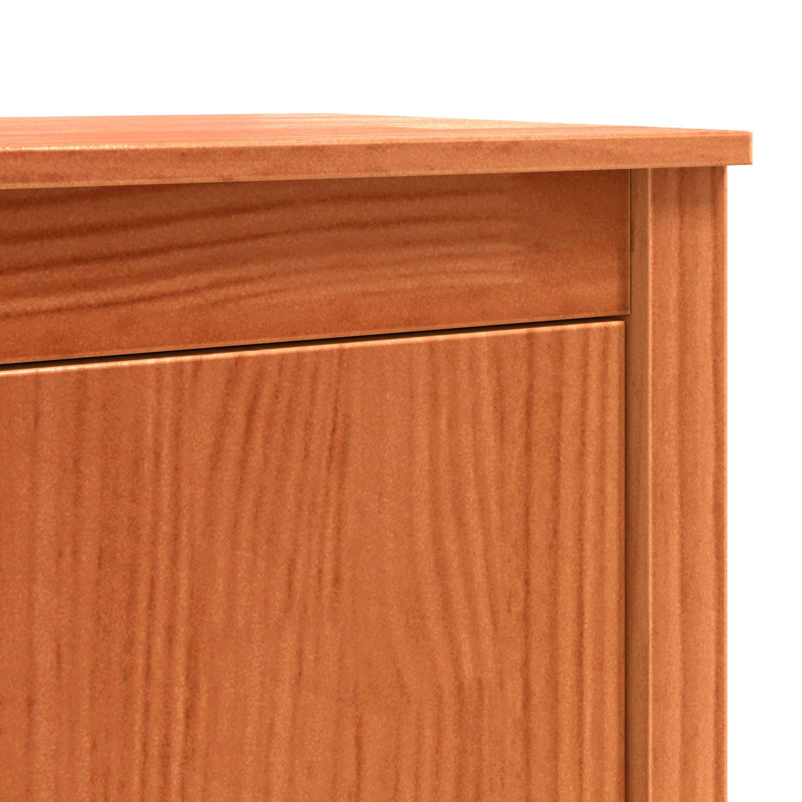 vidaXL Bufet Woskowy Brąz 70 x 35 x 80 cm Lite drewno sosnowe