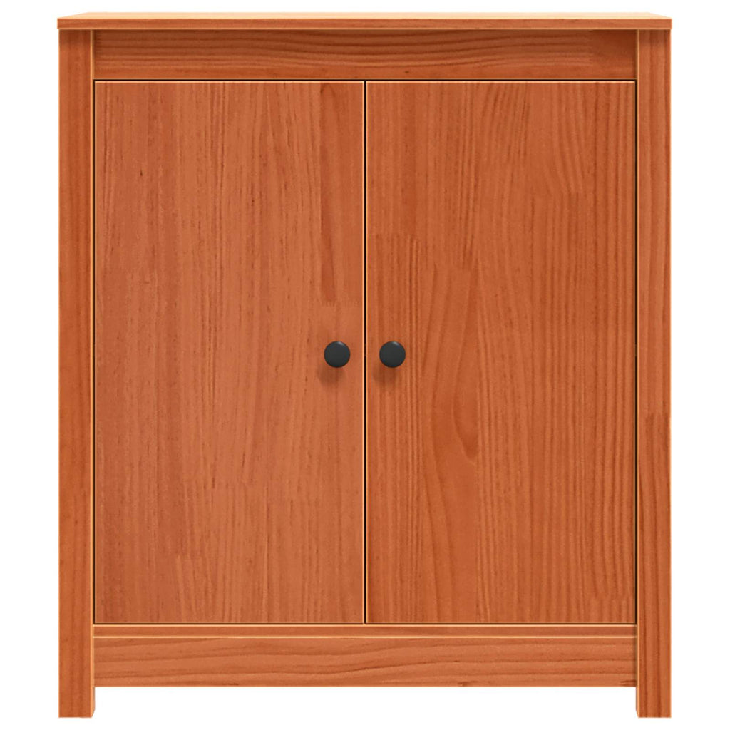 vidaXL Bufet Woskowy Brąz 70 x 35 x 80 cm Lite drewno sosnowe