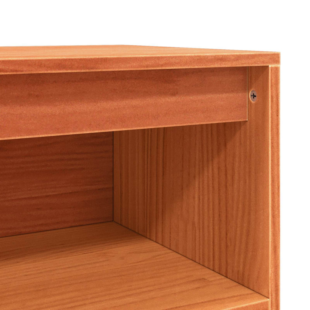 vidaXL Bufet Woskowy Brąz 104,5 x 34 x 80 cm Lite drewno sosnowe