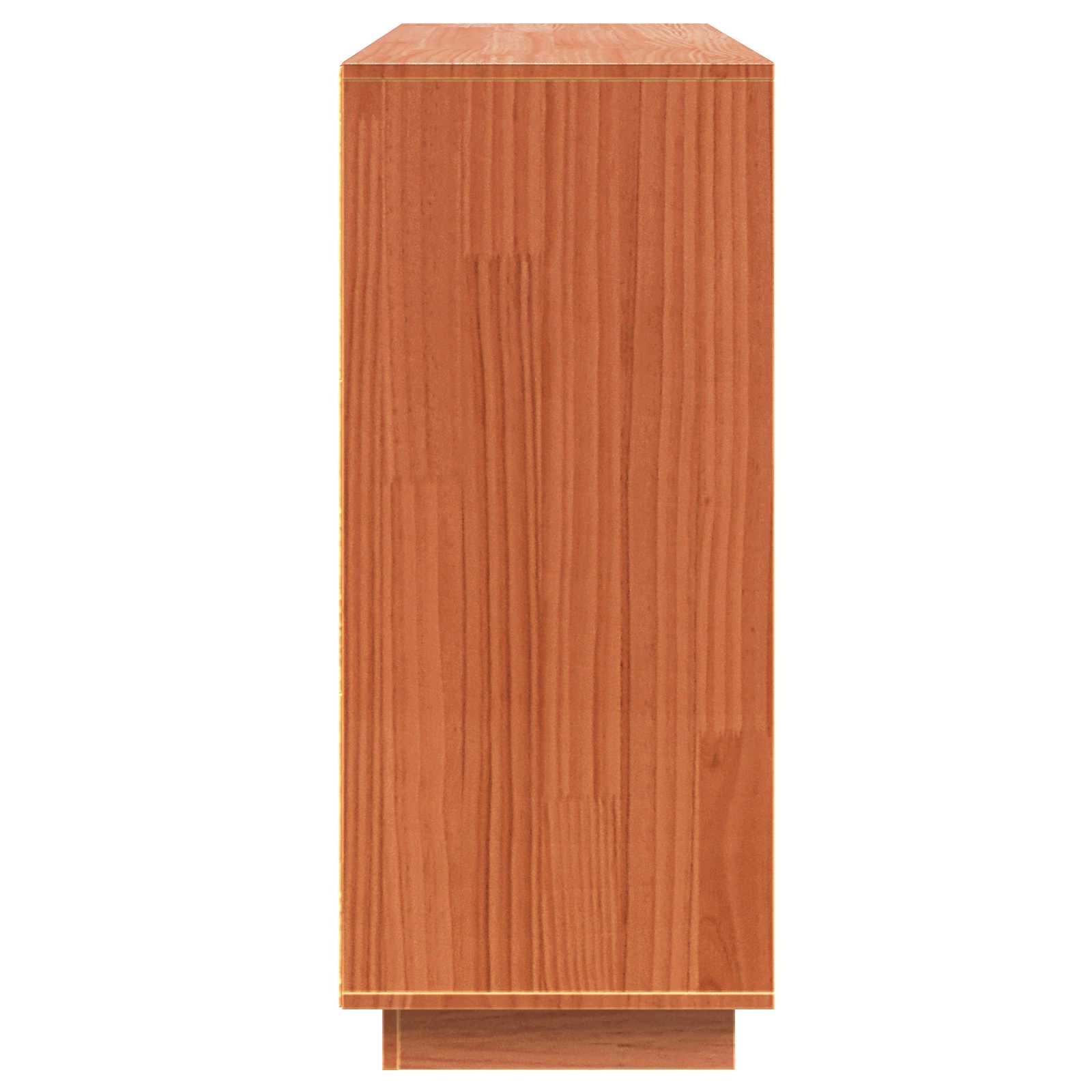 vidaXL Bufet Woskowy Brąz 104,5 x 34 x 80 cm Lite drewno sosnowe