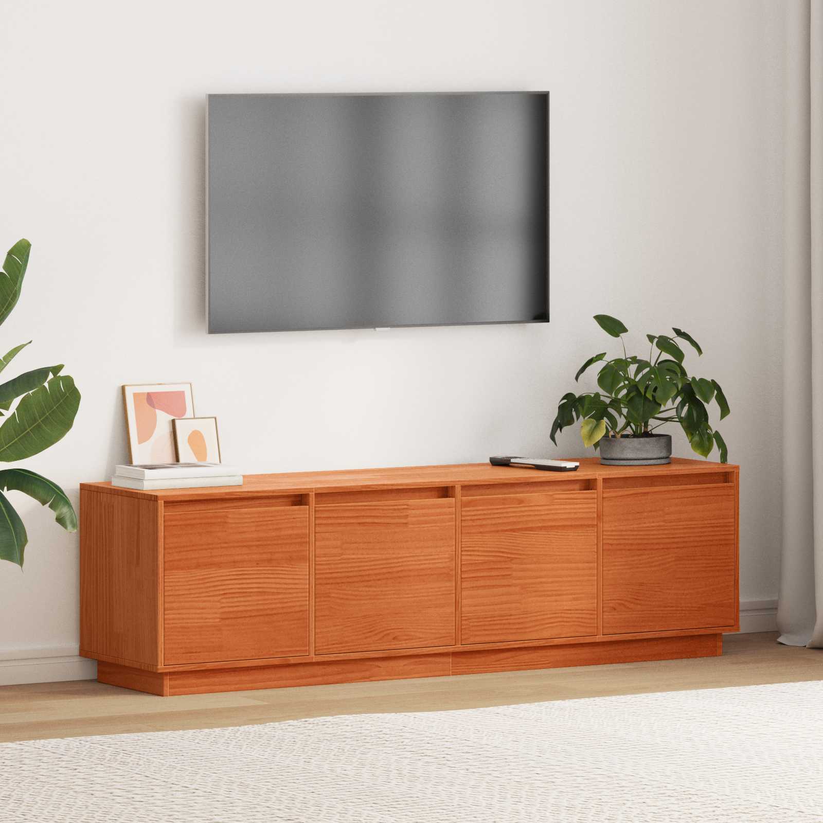 vidaXL Szafka pod telewizor Brązowy 156 x 37 x 45 cm