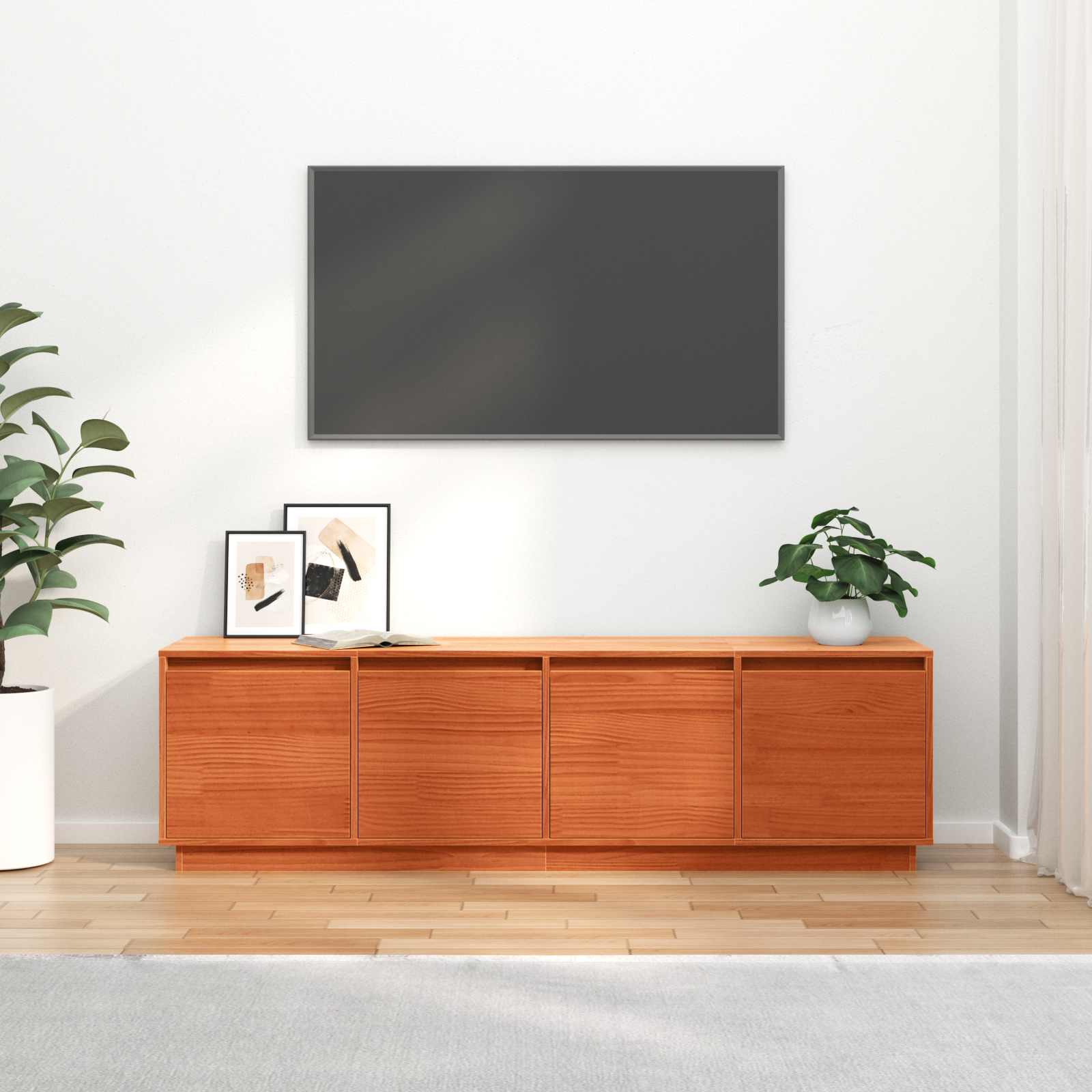 vidaXL Szafka pod telewizor Brązowy 156 x 37 x 45 cm