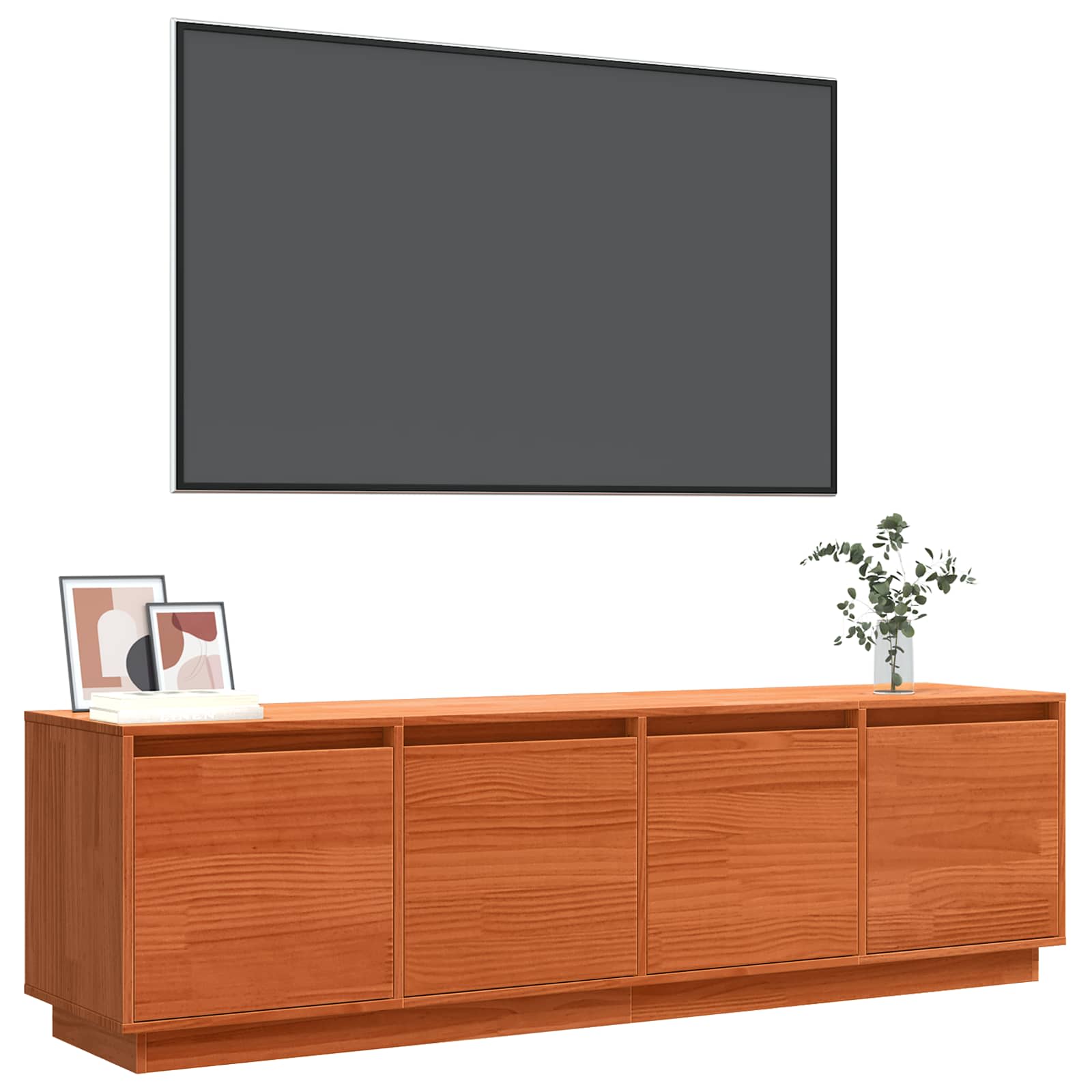 vidaXL Szafka pod telewizor Brązowy 156 x 37 x 45 cm