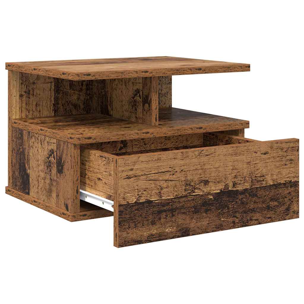 vidaXL Lustro Nocne z szufladą 2 pcs Stare drewno 40 x 31 x 28 cm