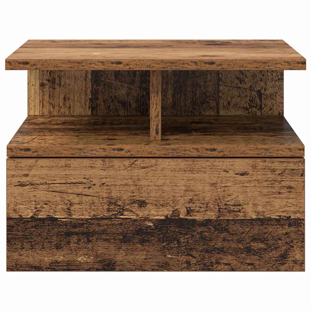 vidaXL Lustro Nocne z szufladą 2 pcs Stare drewno 40 x 31 x 28 cm
