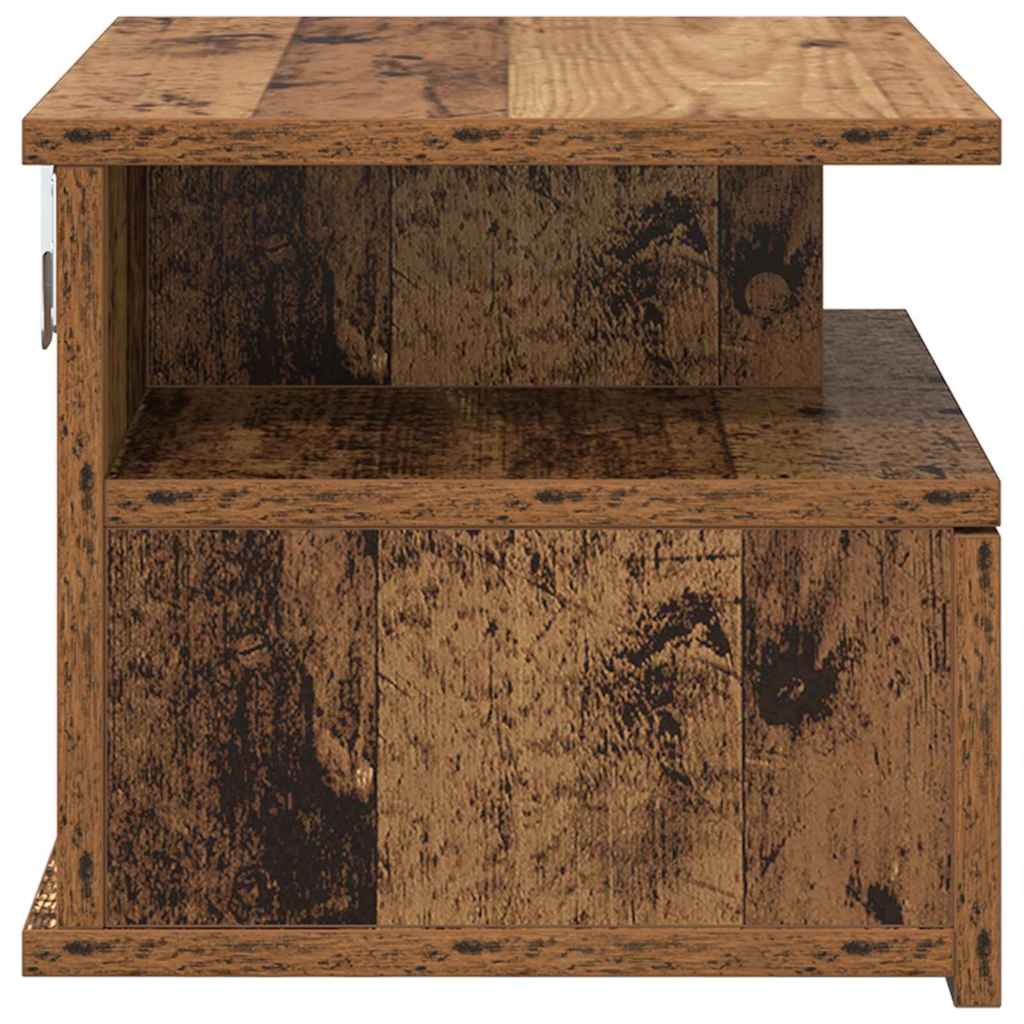 vidaXL Lustro Nocne z szufladą 2 pcs Stare drewno 40 x 31 x 28 cm
