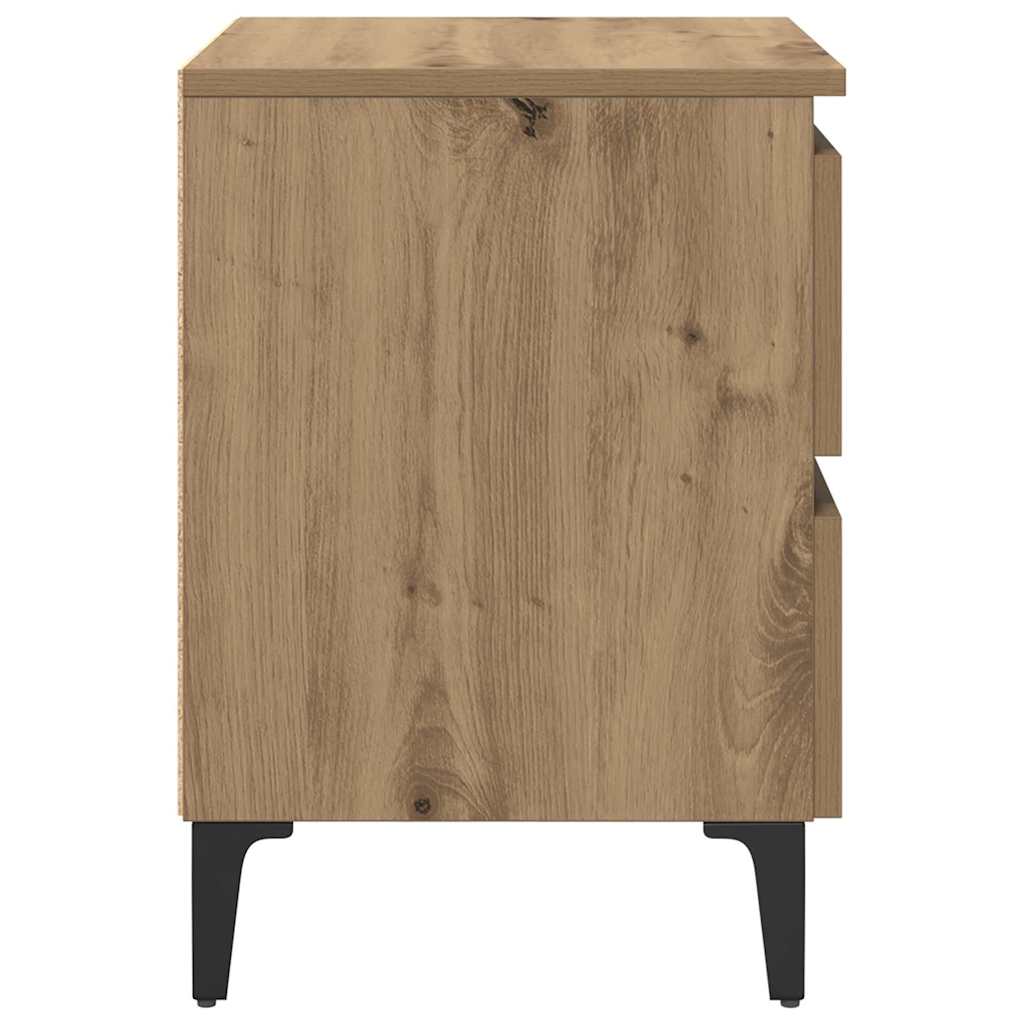 vidaXL Szafka Nocna Dąb rzemieślniczy 40 x 35 x 50 cm