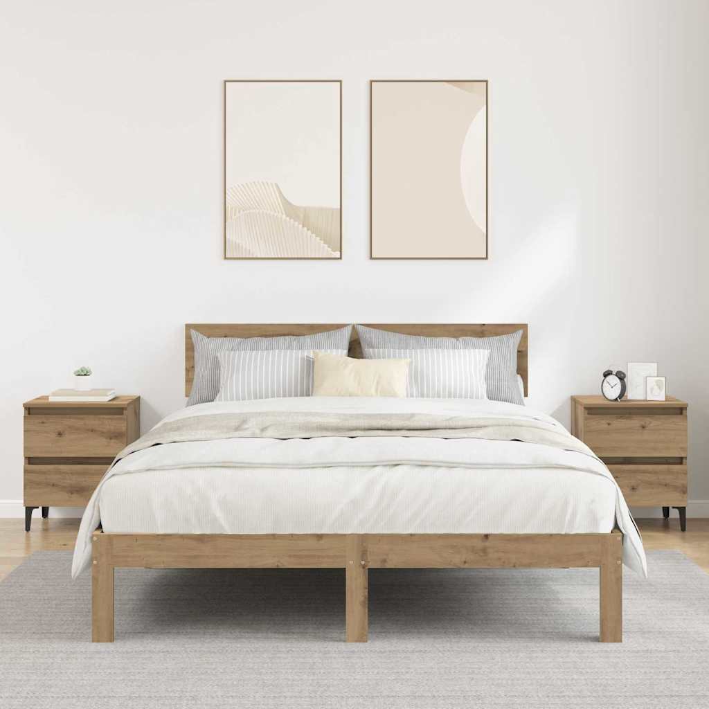 vidaXL Szafka Nocna 2 szt. Dąb rzemieślniczy 40 x 35 x 50 cm