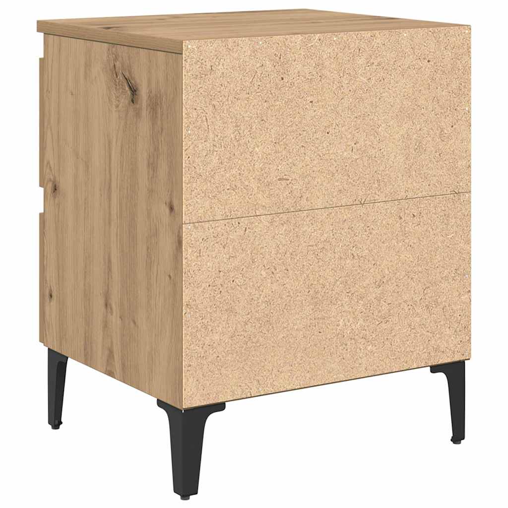 vidaXL Szafka Nocna 2 szt. Dąb rzemieślniczy 40 x 35 x 50 cm