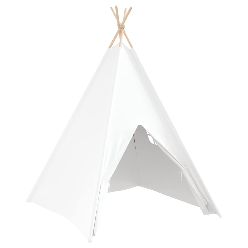 vidaXL Namiot Teepee Biały 120 x 120 x 150 cm Tkanina i plastik