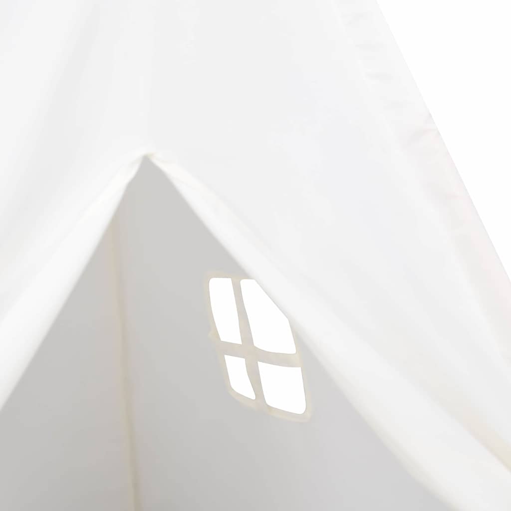 vidaXL Namiot Teepee Biały 120 x 120 x 150 cm Tkanina i plastik