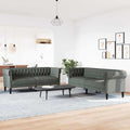 vidaXL Sofa do salonu 2 pcs Ciemnoszary 201,5 x 74,5 x 74,5 cm tkanina