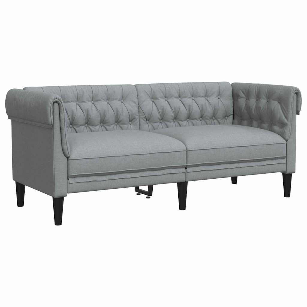 vidaXL Sofa do salonu 3 pcs Jasnoszary 201,5 x 74,5 x 74,5 cm tkanina