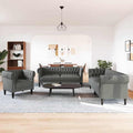 vidaXL Sofa do salonu 3 pcs Ciemnoszary 201,5 x 74,5 x 74,5 cm tkanina