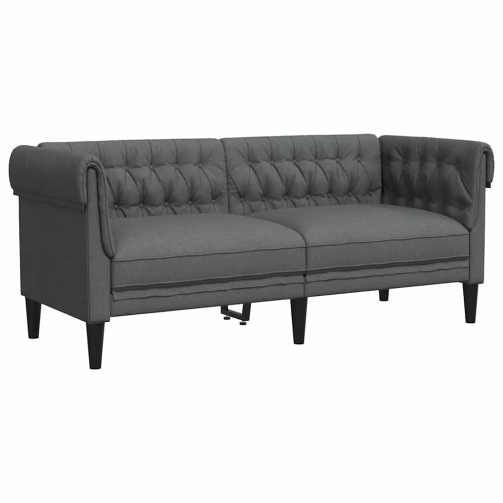 vidaXL Sofa do salonu 3 pcs Ciemnoszary 201,5 x 74,5 x 74,5 cm tkanina