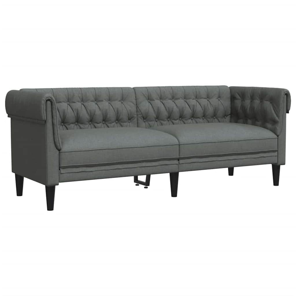 vidaXL Sofa do salonu 3 pcs Ciemnoszary 201,5 x 74,5 x 74,5 cm tkanina