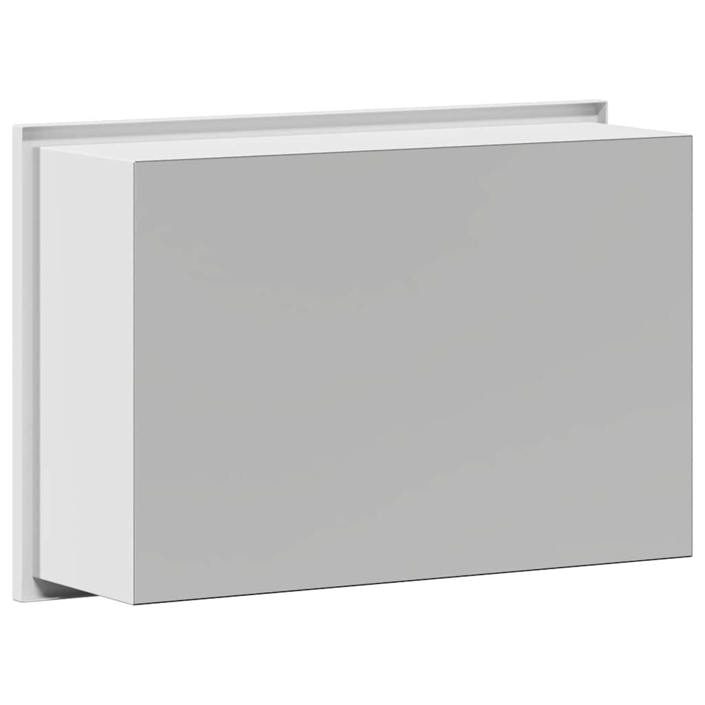 vidaXL Nisza prysznicowa Biały 30 x 20 x 9,5 cm Stal nierdzewna