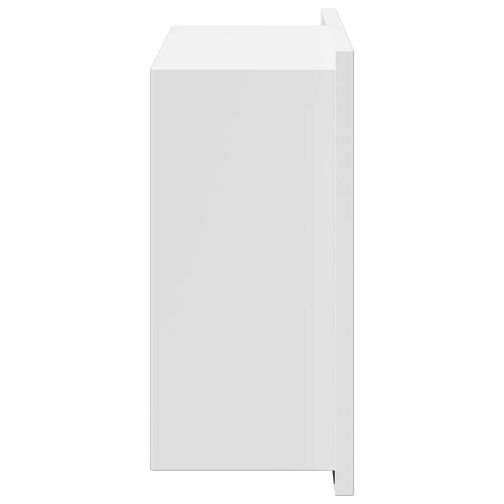 vidaXL Nisza prysznicowa Biały 30 x 20 x 9,5 cm Stal nierdzewna