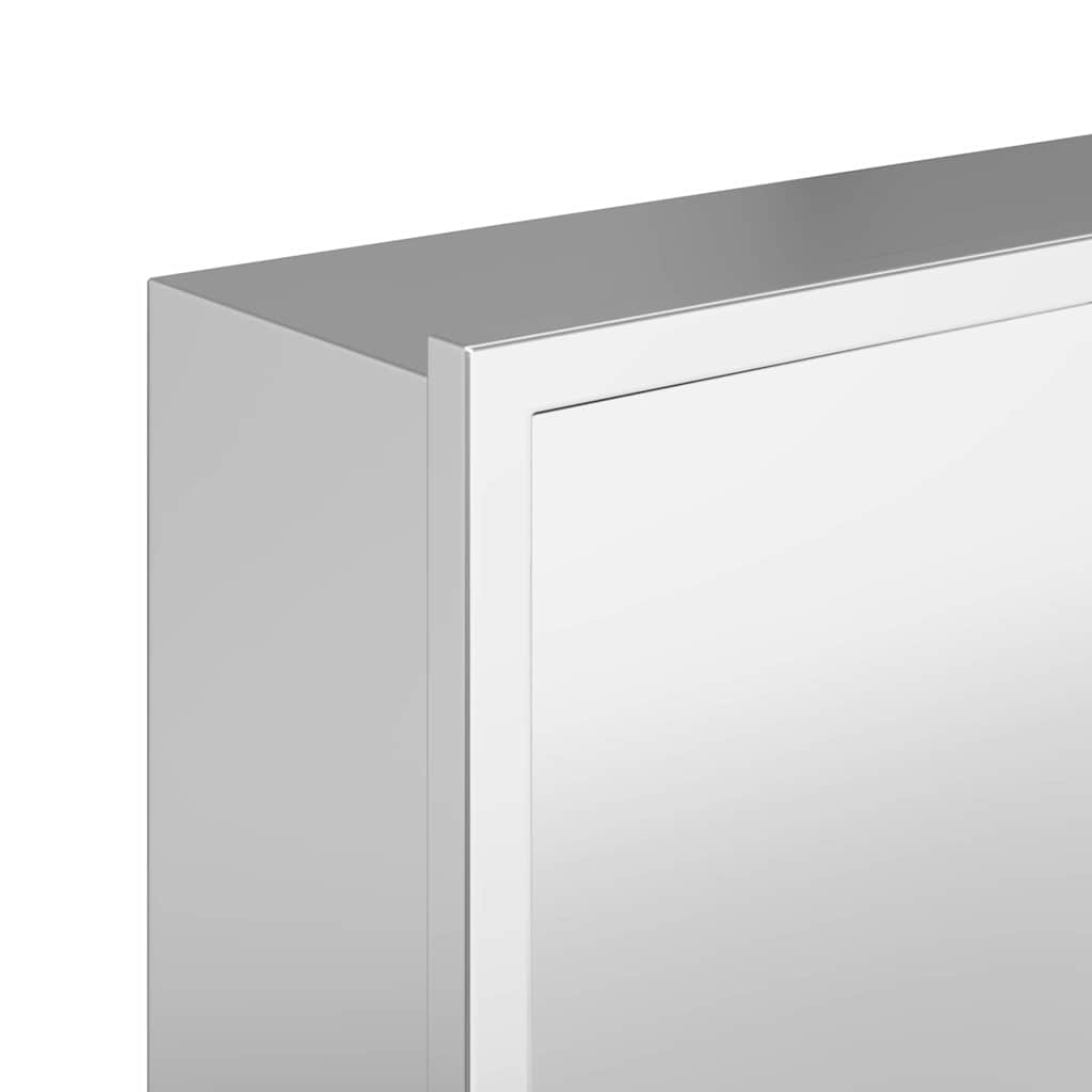 vidaXL Nisza prysznicowa srebrny 30 x 20 x 9,5 cm Stal nierdzewna