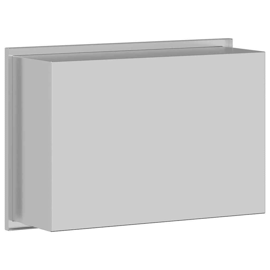 vidaXL Nisza prysznicowa srebrny 30 x 20 x 9,5 cm Stal nierdzewna