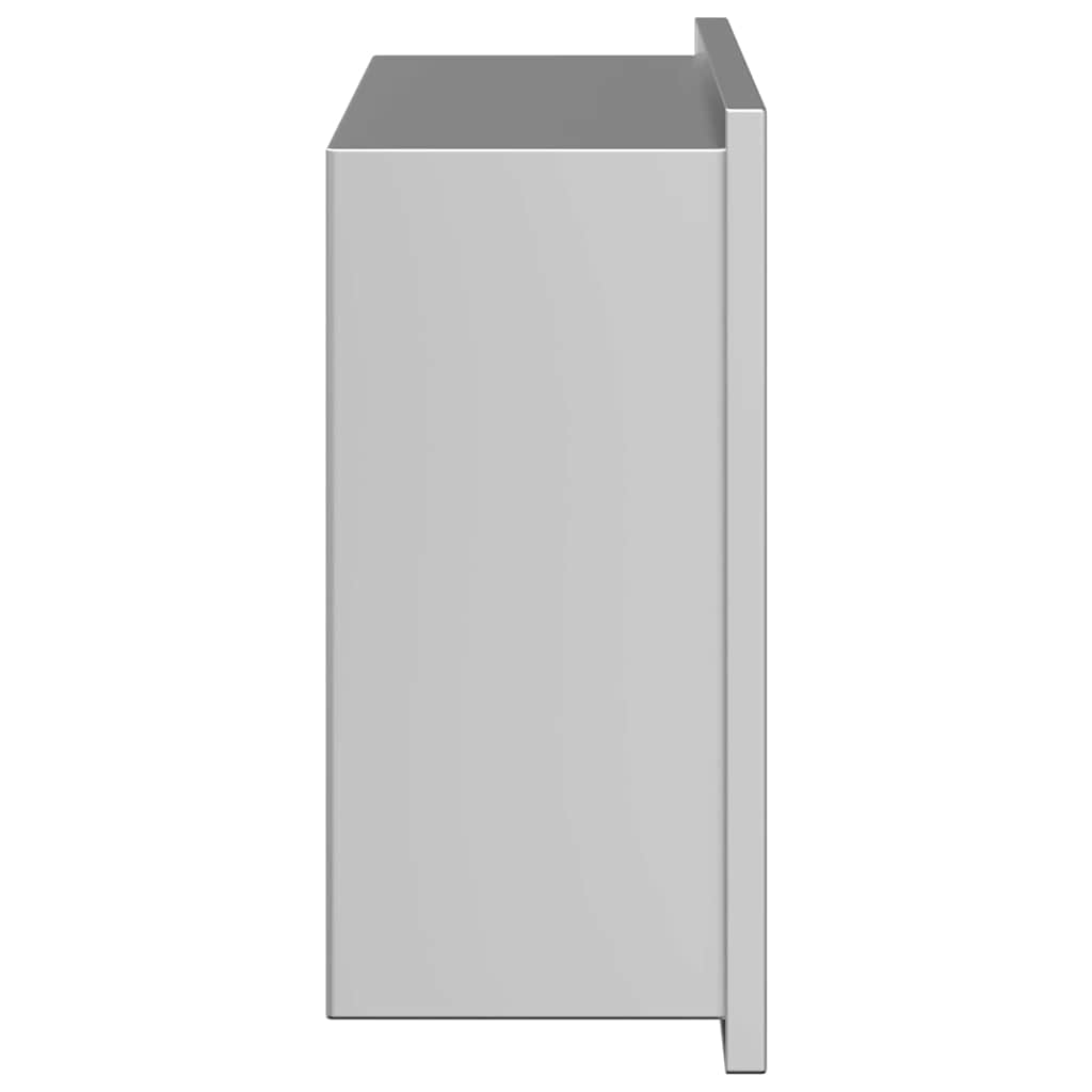 vidaXL Nisza prysznicowa srebrny 30 x 20 x 9,5 cm Stal nierdzewna