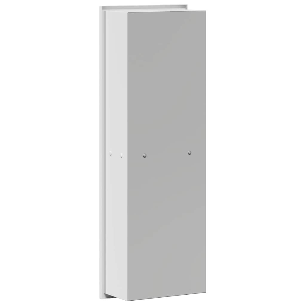 vidaXL Nisza prysznicowa Biały 60 x 20 x 9,5 cm Stal nierdzewna