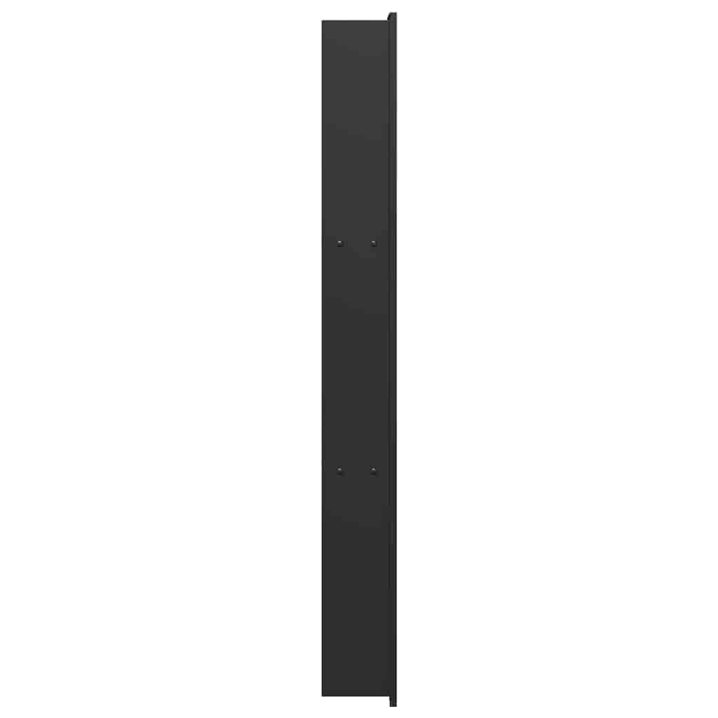 vidaXL Nisza prysznicowa Czarny 90 x 20 x 9,5 cm Stal nierdzewna