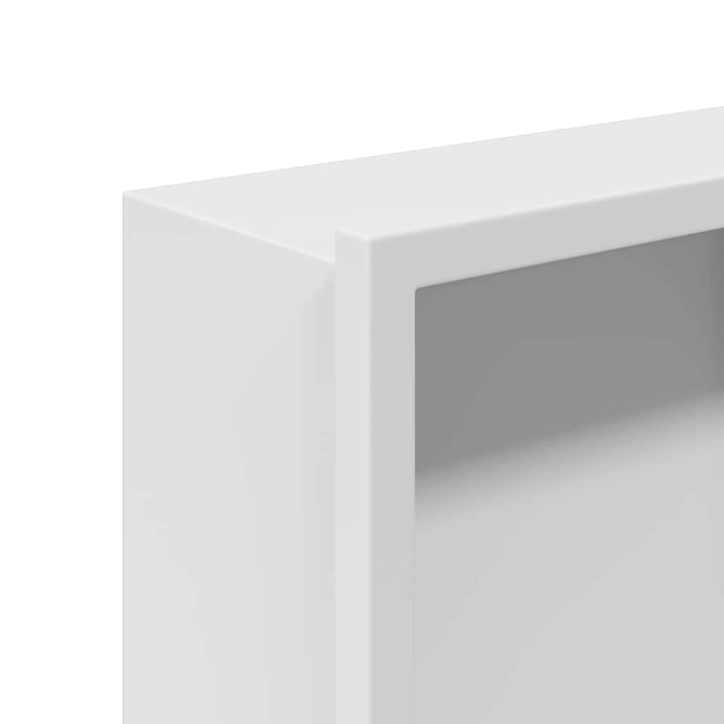 vidaXL Nisza prysznicowa Biały 90 x 20 x 9,5 cm Stal nierdzewna