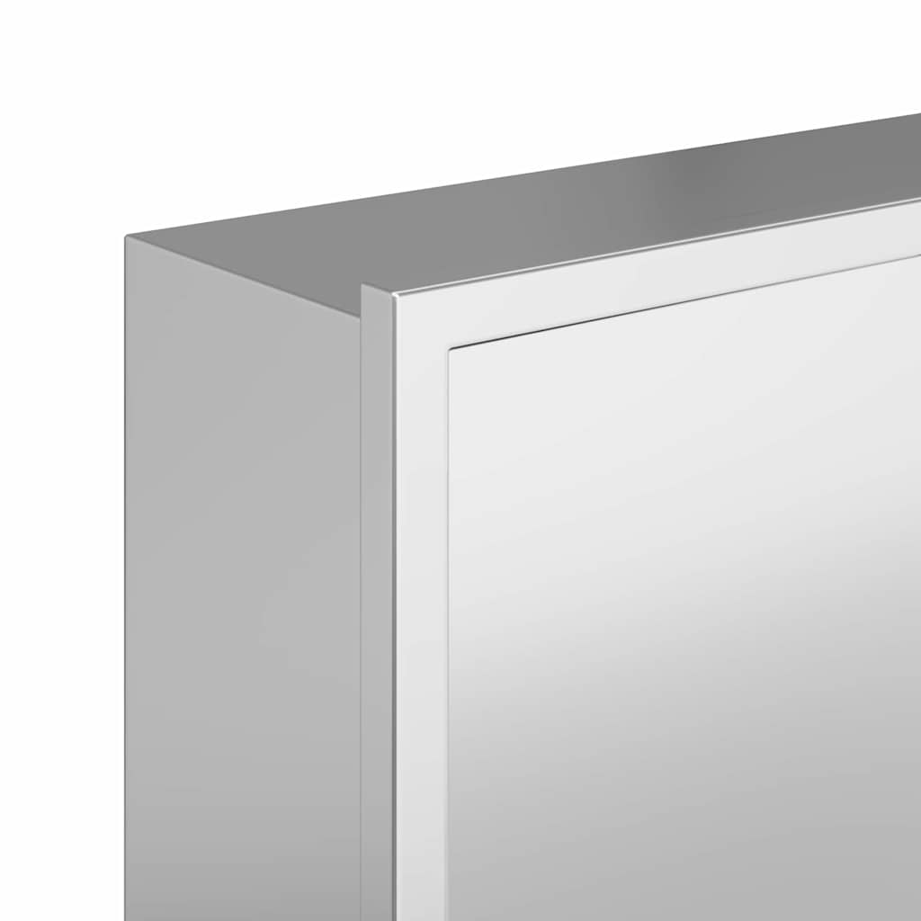 vidaXL Nisza prysznicowa Srebrny 90 x 20 x 9,5 cm Stal nierdzewna