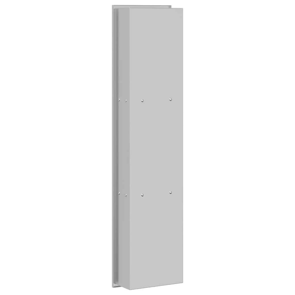 vidaXL Nisza prysznicowa Srebrny 90 x 20 x 9,5 cm Stal nierdzewna