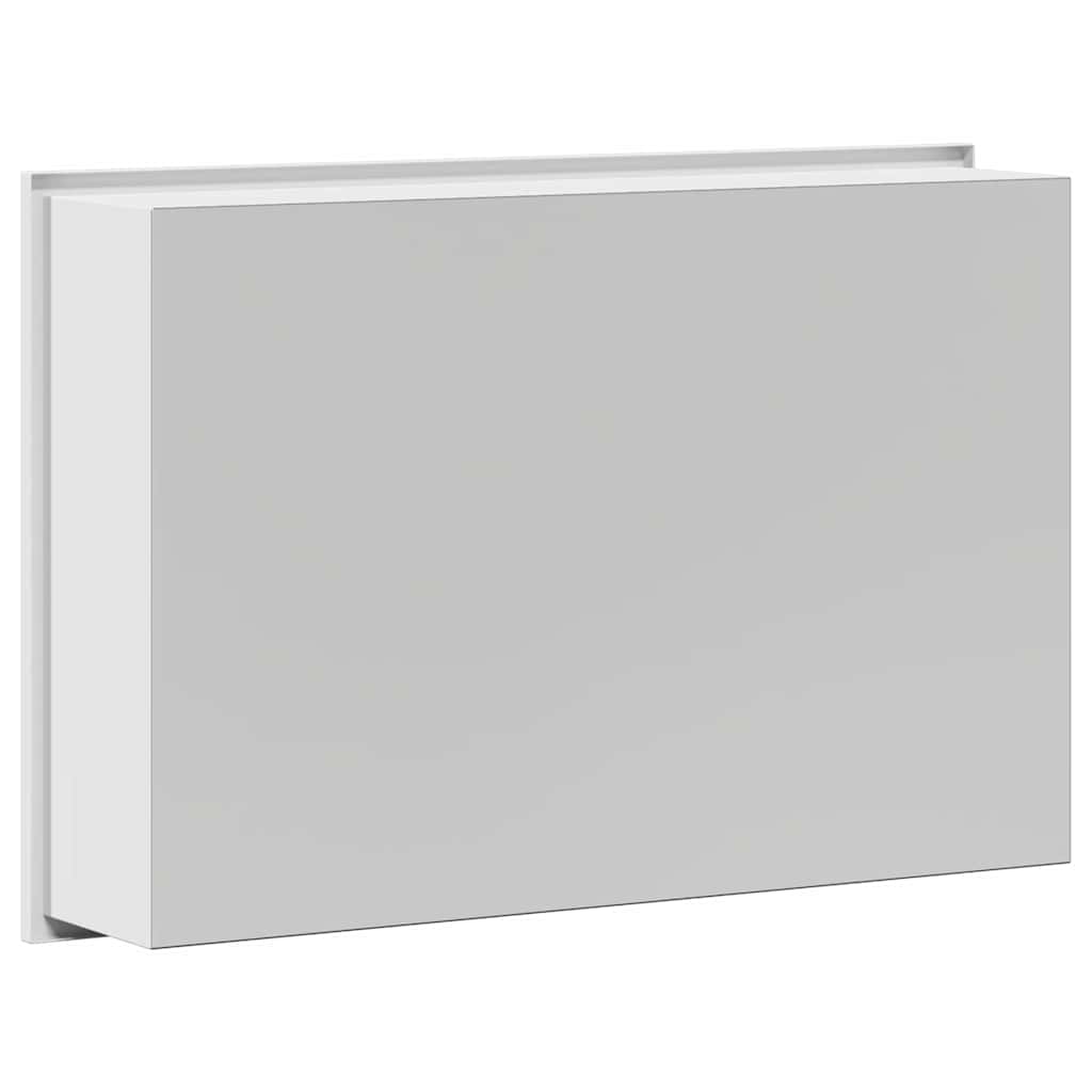 vidaXL Nisza prysznicowa Biały 45 x 30 x 9,5 cm Stal nierdzewna