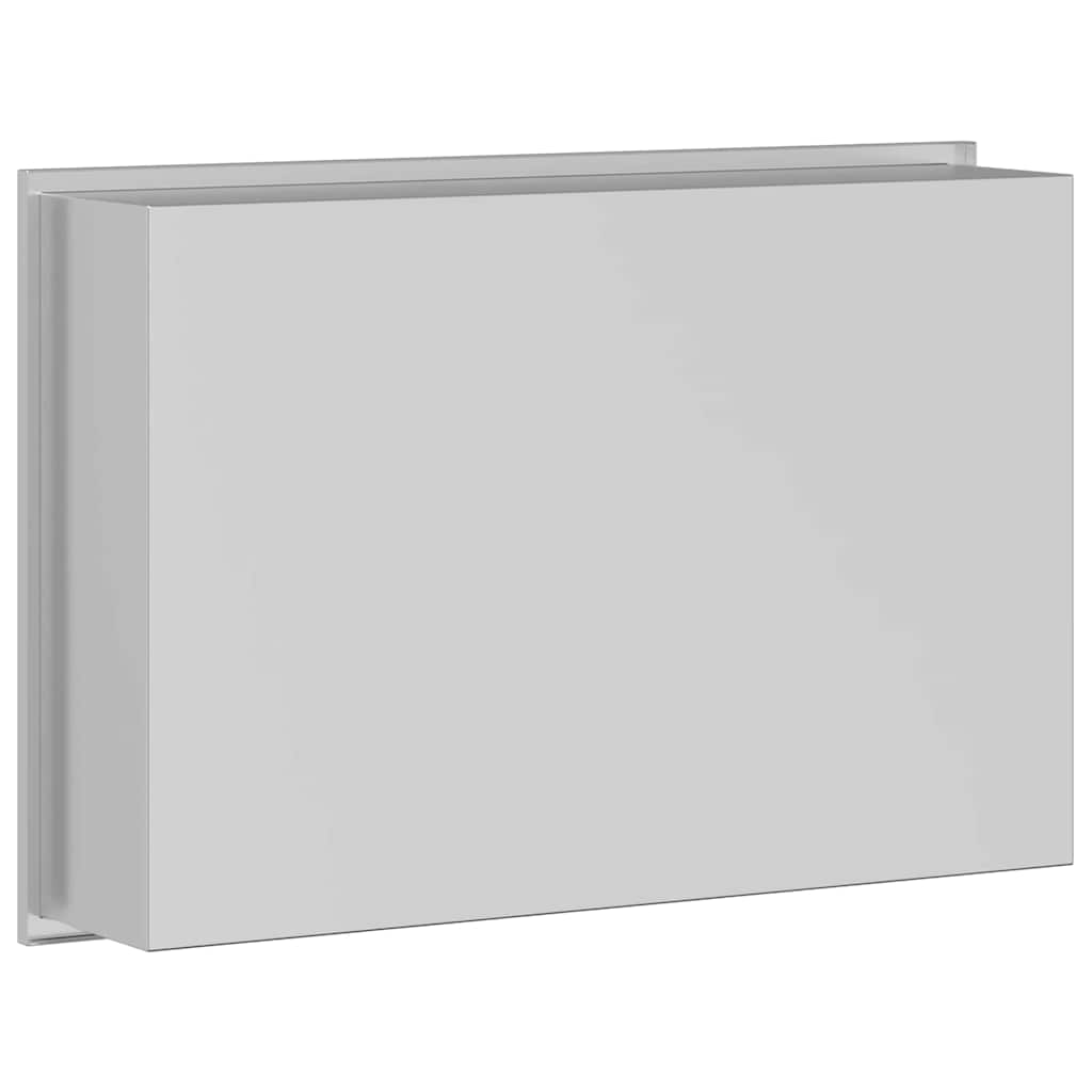 vidaXL Nisza prysznicowa Srebrny 45 x 30 x 9,5 cm Stal nierdzewna