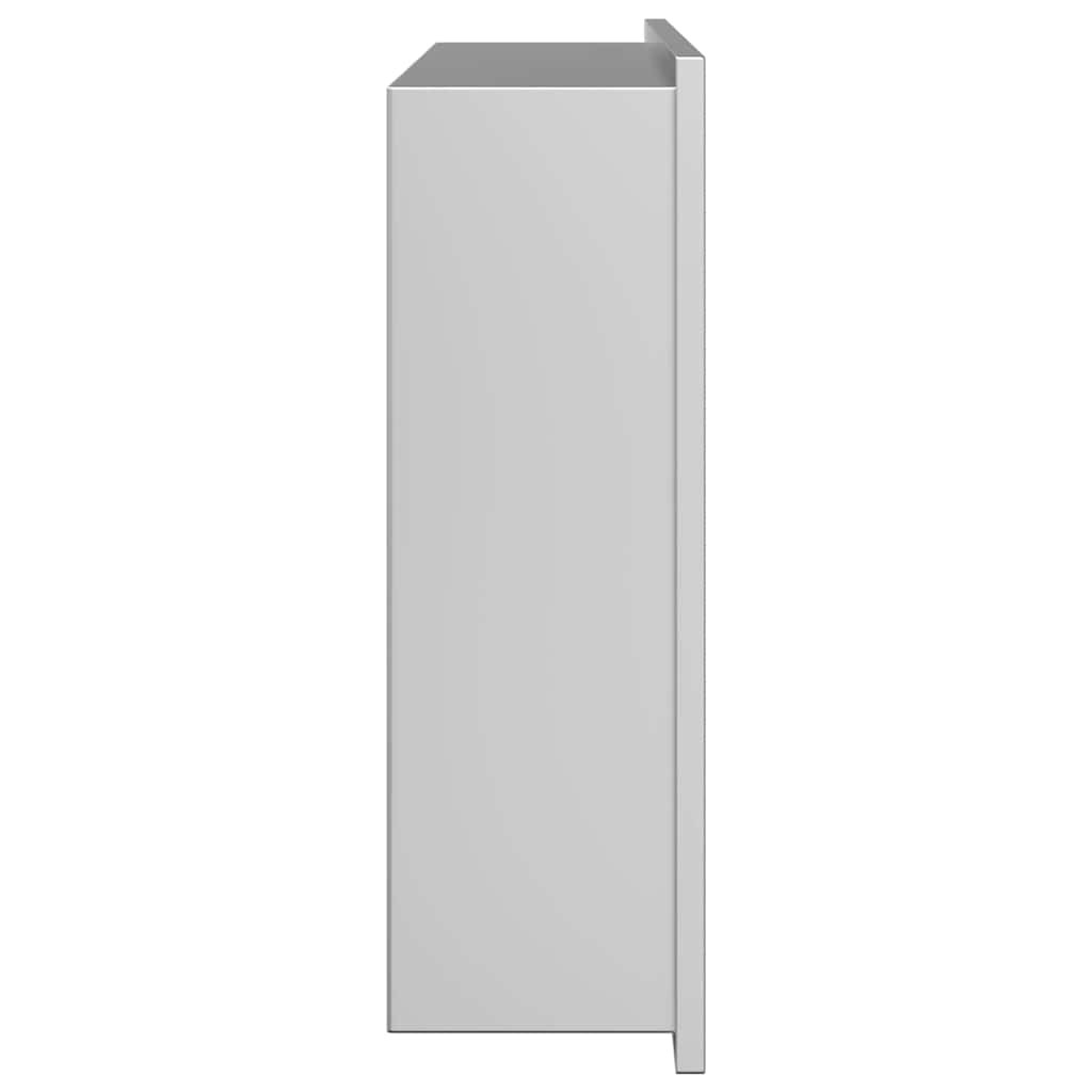 vidaXL Nisza prysznicowa Srebrny 45 x 30 x 9,5 cm Stal nierdzewna