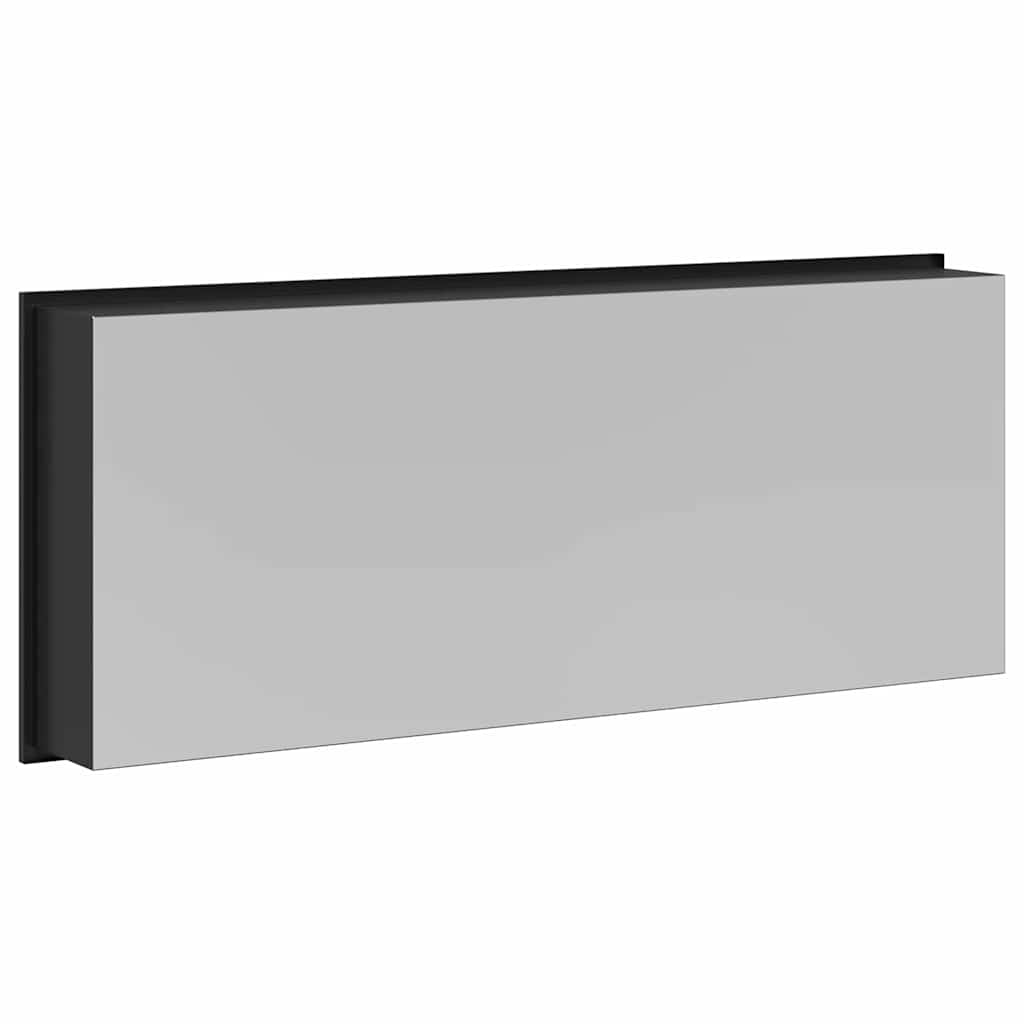 vidaXL Nisza prysznicowa Czarny 75 x 30 x 9,5 cm Stal nierdzewna