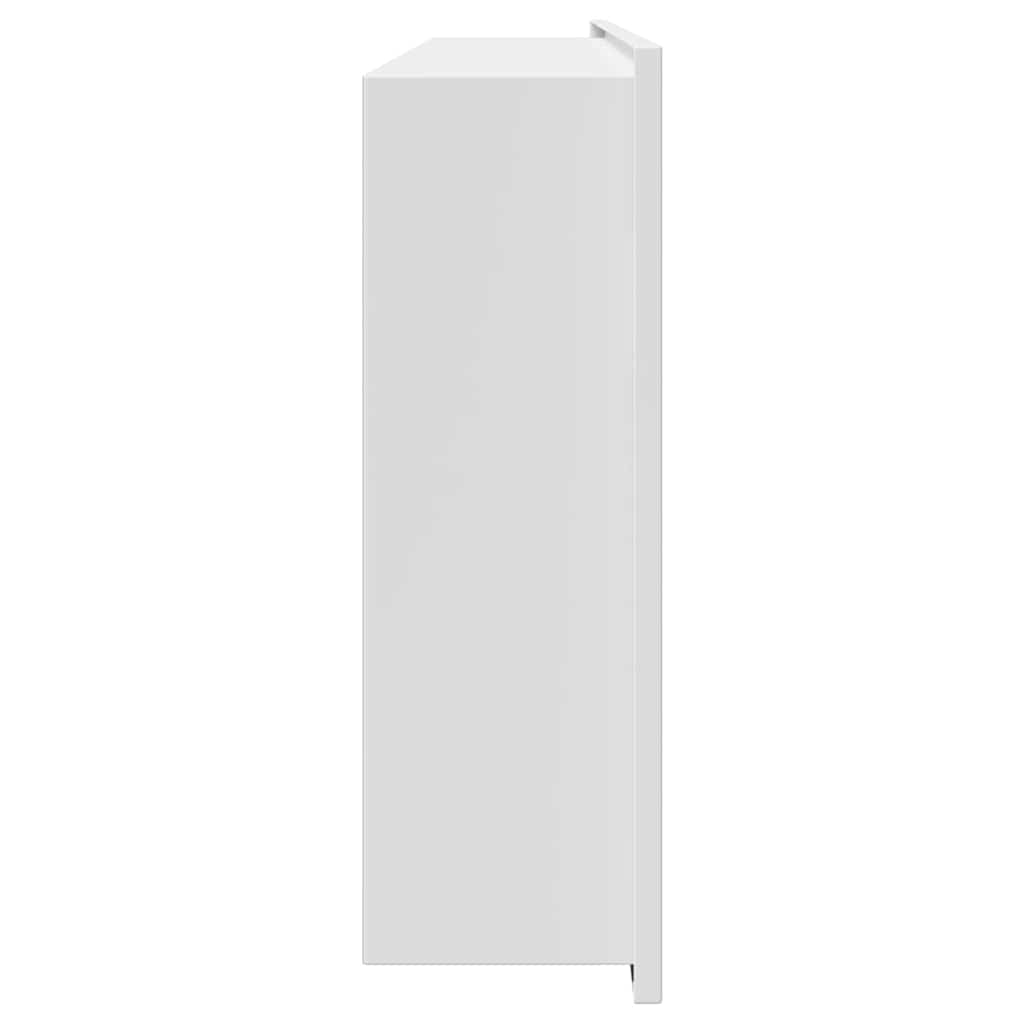 vidaXL Nisza prysznicowa Biały 75 x 30 x 9,5 cm Stal nierdzewna