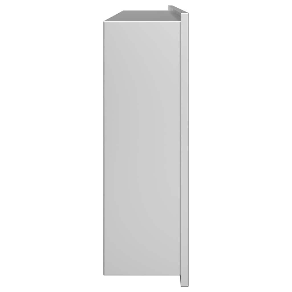 vidaXL Nisza prysznicowa Srebrny 75 x 30 x 9,5 cm Stal nierdzewna