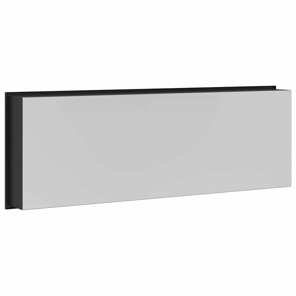 vidaXL Nisza prysznicowa Czarny 90 x 30 x 9,5 cm Stal nierdzewna