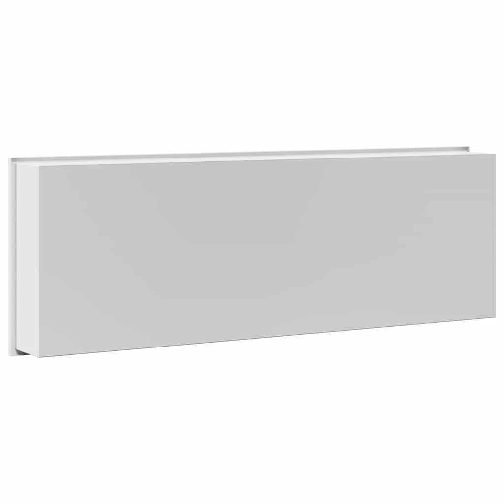 vidaXL Nisza prysznicowa Biały 90 x 30 x 9,5 cm Stal nierdzewna