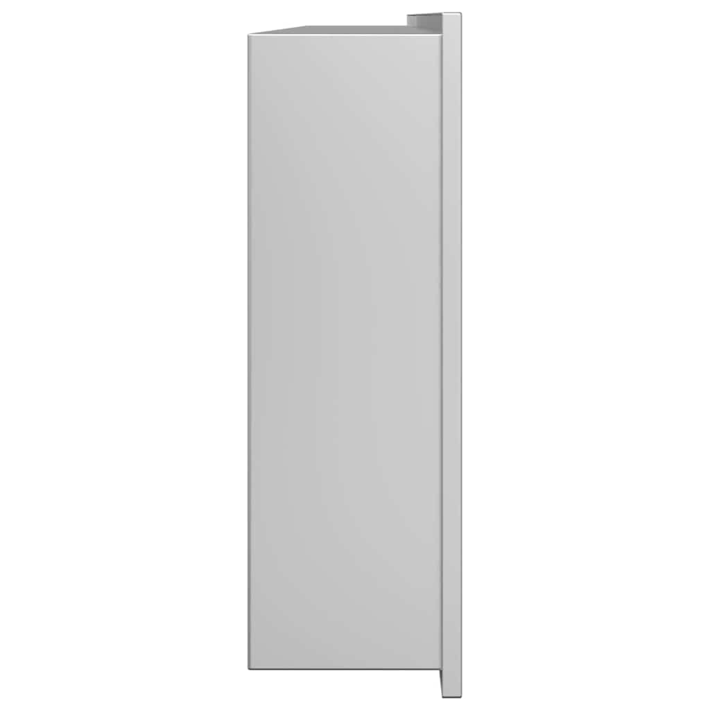 vidaXL Nisza prysznicowa Srebrny 90 x 30 x 9,5 cm Stal nierdzewna