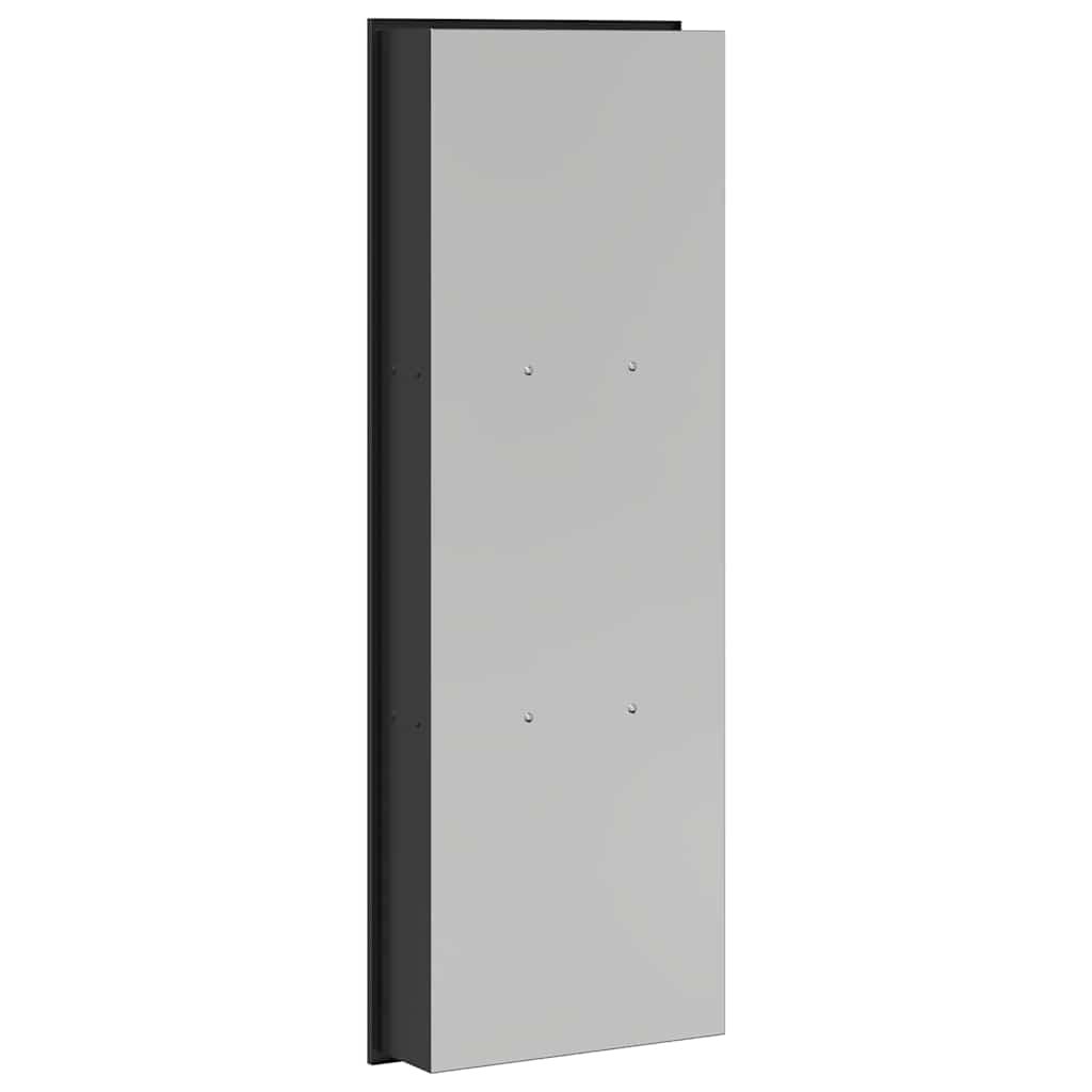 vidaXL Nisza prysznicowa Czarny 92 x 32 x 10 cm Stal nierdzewna
