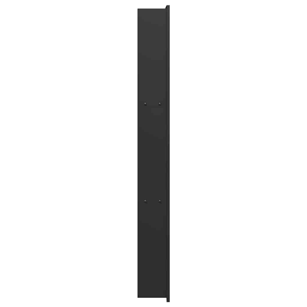 vidaXL Nisza prysznicowa Czarny 92 x 32 x 10 cm Stal nierdzewna