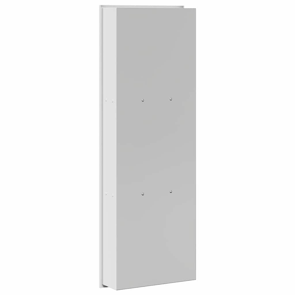 vidaXL Nisza prysznicowa Biały 90 x 30 x 9,5 cm Stal nierdzewna