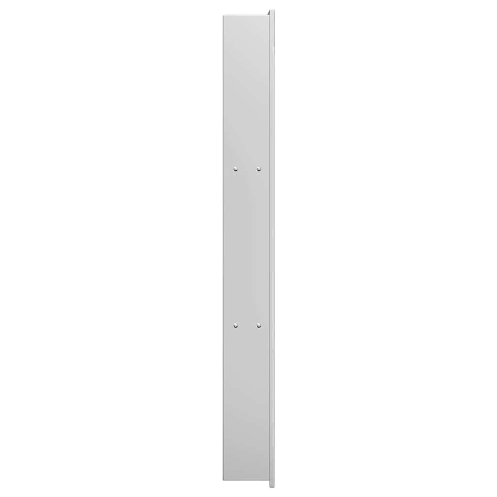 vidaXL Nisza prysznicowa Srebrny 90 x 30 x 9,5 cm Stal nierdzewna