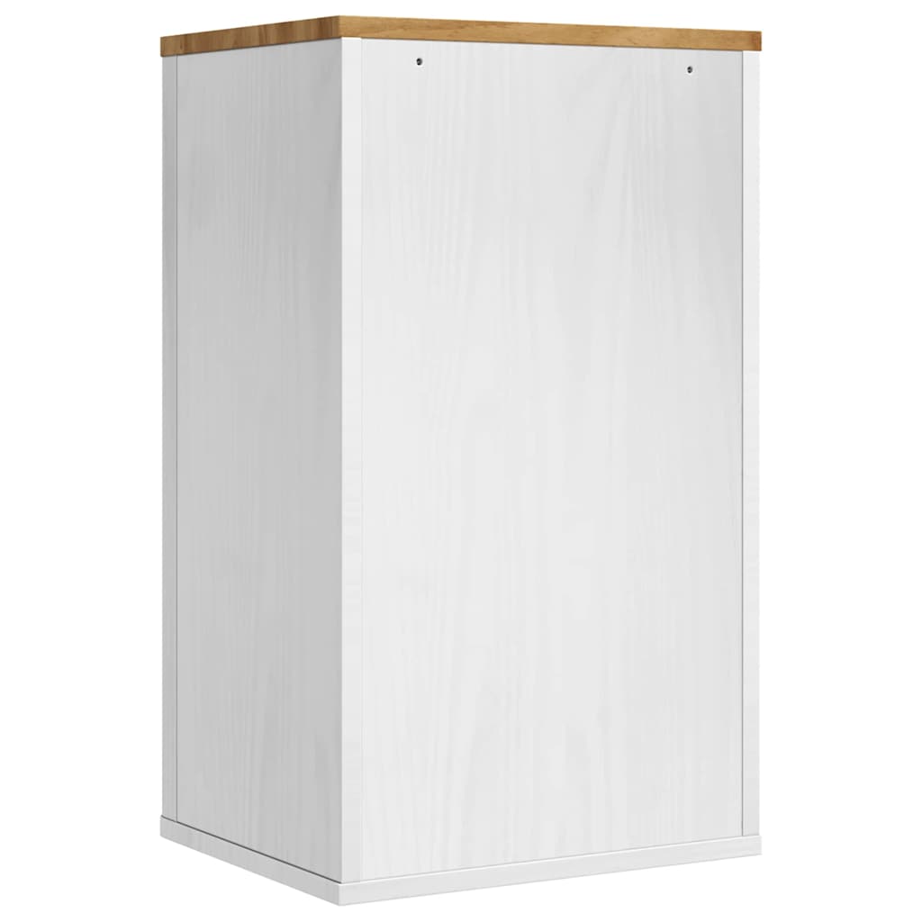 vidaXL Szafka ścienna łazienkowa z półką FLORO Biały 35 x 30 x 60 cm