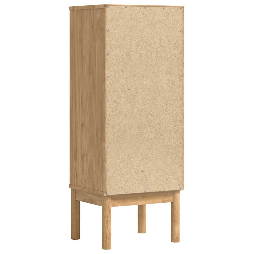 vidaXL Szafka Łazienkowa z szufladą FLORO Woskowy Brąz 35 x 30 x 90 cm
