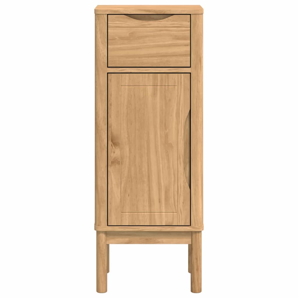 vidaXL Szafka Łazienkowa z szufladą FLORO Woskowy Brąz 35 x 30 x 90 cm