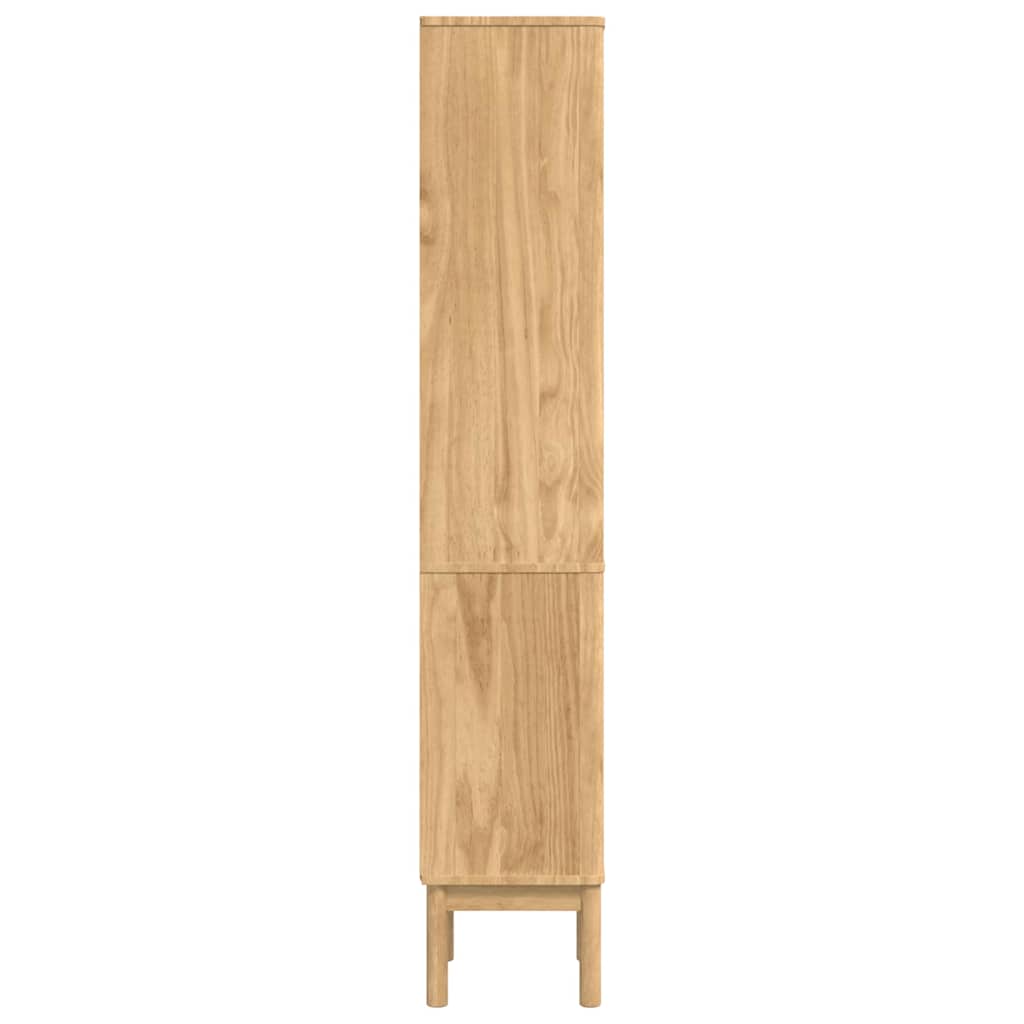 vidaXL Wysoka szafka łazienkowa FLORO Woskowy Brąz 35 x 30 x 160 cm