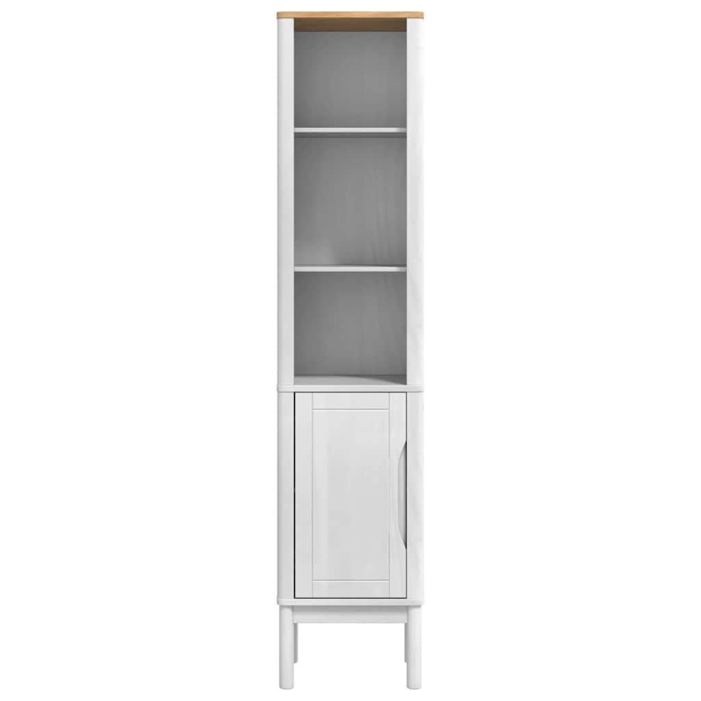 vidaXL Wysoka szafka łazienkowa z półką FLORO Biały 35 x 30 x 160 cm